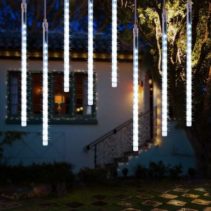 LED Ziemassvētku virtene zvaigžņu lietus 3.8 m solis 50cm*10 54diod CW...