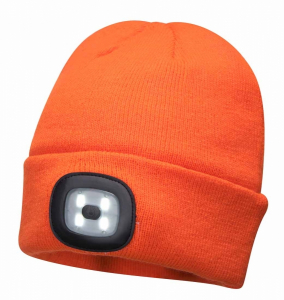 Cepure ar LED gaismu / oranžs