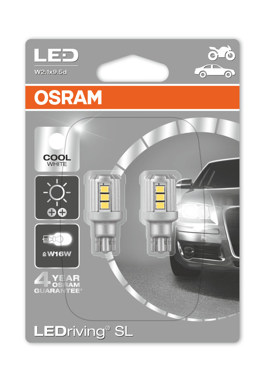OSRAM W16W LEDriving SL 4052899474444 LED Bulbs - Eurostore B2B