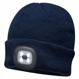 Cepure ar LED gaismu / tumši zila