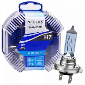 NEOLUX H7 halogēna spuldzes (2gab.) BLUE LIGHT