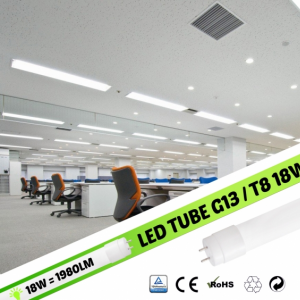 LED spuldze T8 18W 120 cm 1980lm 4000K CRI>80Ra VS Premium Single 